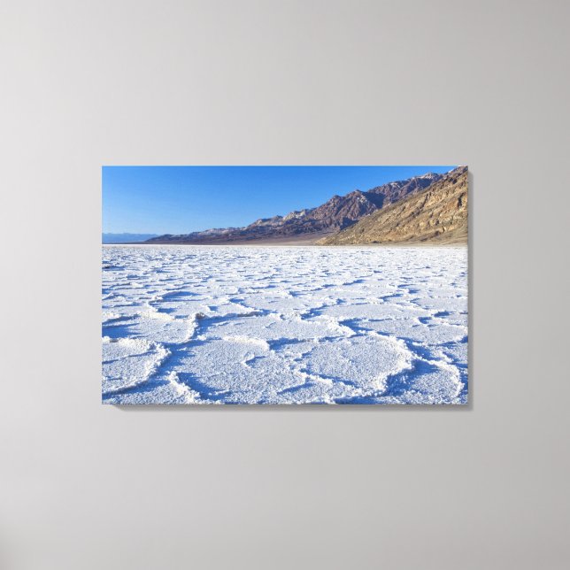 USA, CA, Death Valley NP, Salt Formations at Canvas Print (Front)