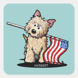 USA Cairn Terrier Dog Stickers
