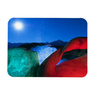 USA, California, Alabama Hills, Night photo of Magnet