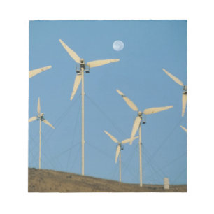 USA, California, Altamont Pass, wind generators. Notepad