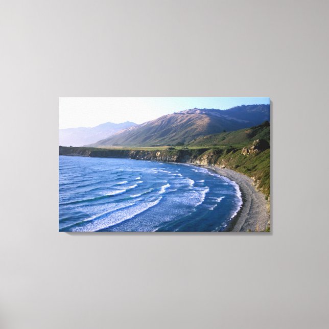 USA, California, Big Sur, bay along Highway 1. Canvas Print (Front)