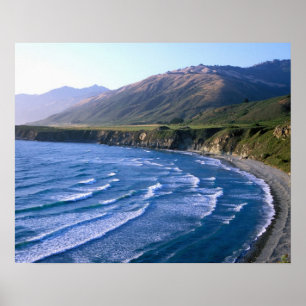 USA, California, Big Sur, bay along Highway 1. Poster