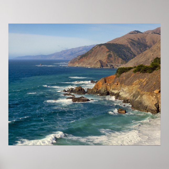 USA, California, Big Sur Coastline Poster (Front)