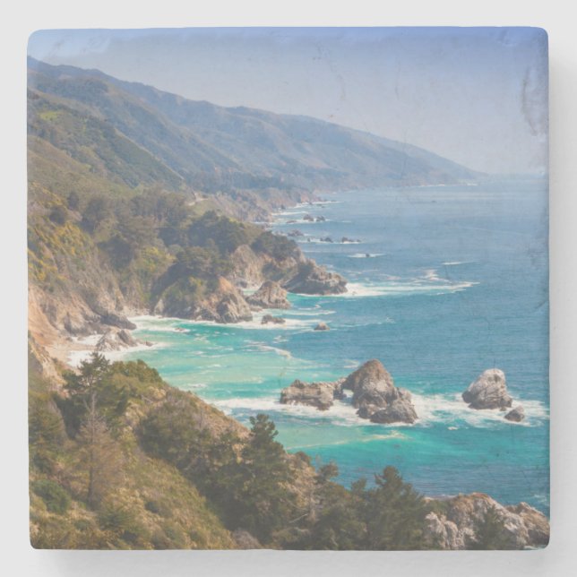 USA, California. California Coast, Big Sur Stone Coaster (Front)