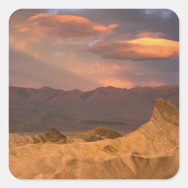 USA, California, Death Valley National Park. 2 Square Sticker (Front)