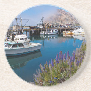 USA, California. Docked Boats At Morro Bay Coaster