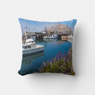 USA, California. Docked Boats At Morro Bay Cushion