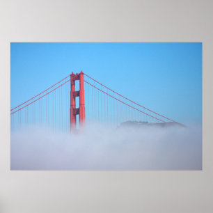 USA, California. Golden Gate Bridge In Morning Poster