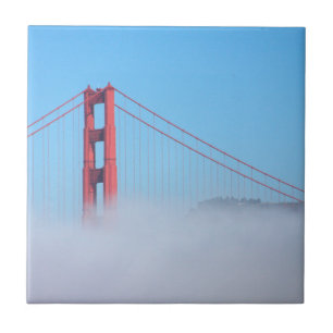 USA, California. Golden Gate Bridge In Morning Tile