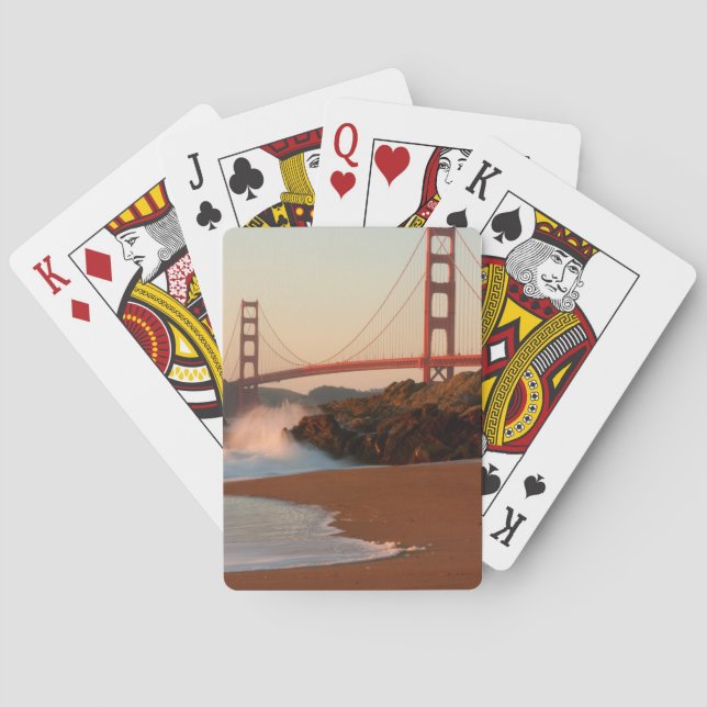 USA, California. Golden Gate Bridge View Playing Cards (Back)