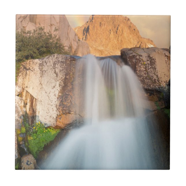 USA, California, Inyo National Forest. Waterfall Tile (Front)