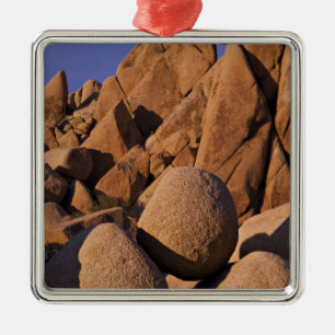 USA, California, Joshua Tree National Park. Metal Tree Decoration