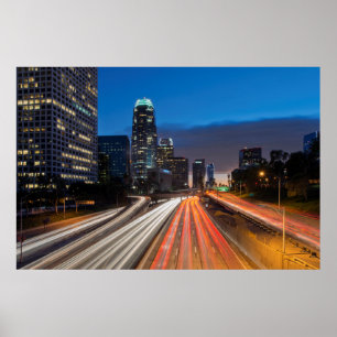 USA, California, Los Angeles, 110 Freeway 2 Poster