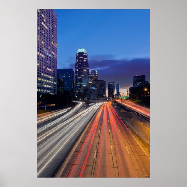 USA, California, Los Angeles, 110 Freeway Poster (Front)