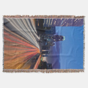 USA, California, Los Angeles, 110 Freeway Throw Blanket