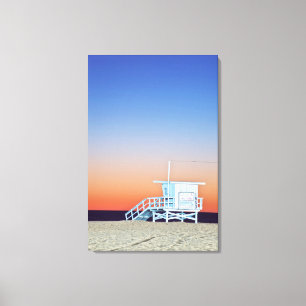 USA, California, Los Angeles, Santa Monica Beach Canvas Print