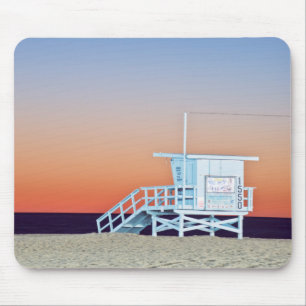 USA, California, Los Angeles, Santa Monica Beach Mouse Mat