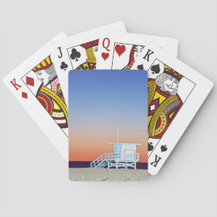USA, California, Los Angeles, Santa Monica Beach Playing Cards