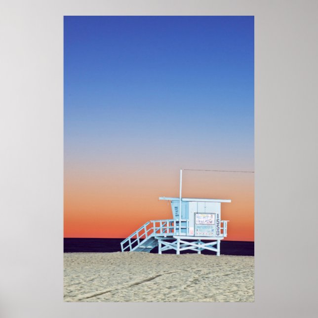 USA, California, Los Angeles, Santa Monica Beach Poster (Front)