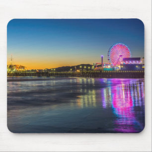 USA, California, Los Angeles, Santa Monica Pier Mouse Mat