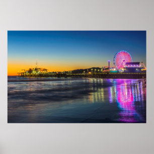 USA, California, Los Angeles, Santa Monica Pier Poster