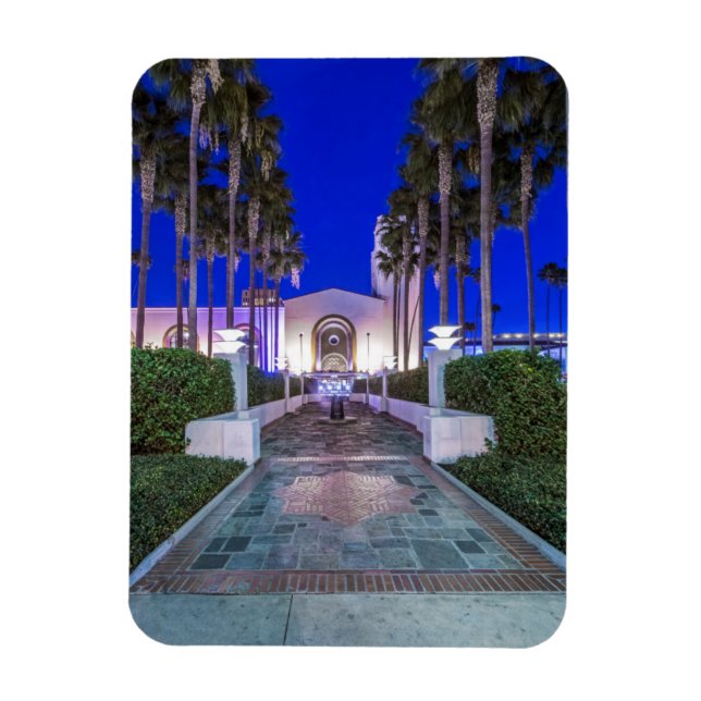 USA, California, Los Angeles, Union Station Magnet (Vertical)