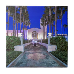 USA, California, Los Angeles, Union Station Tile