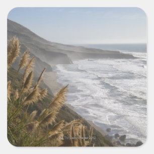 USA, California, Mendocino Coast Square Sticker