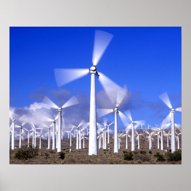USA, California, Mojave. View of a wind turbine Poster (Front)