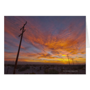 USA, California, Palm Springs, power line at