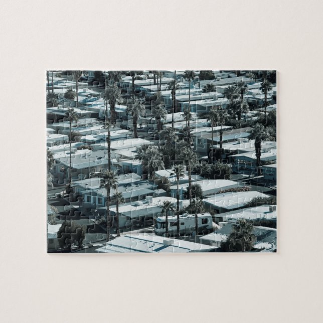 USA, California, Palm Springs. Trailer Park on Jigsaw Puzzle (Horizontal)