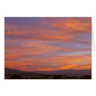 USA, California, Palm Springs, wind turbines at