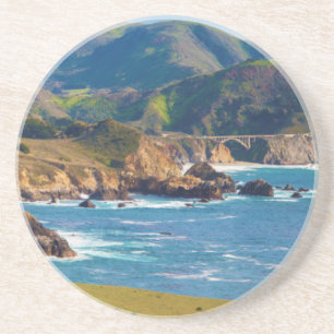 USA, California. Panorama Of Big Sur With Bixby Coaster