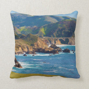 USA, California. Panorama Of Big Sur With Bixby Cushion