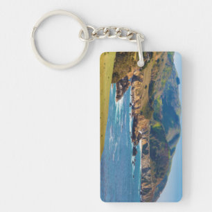 USA, California. Panorama Of Big Sur With Bixby Key Ring