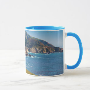 USA, California. Panorama Of Big Sur With Bixby Mug