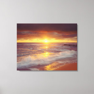 USA, California, San Diego. Sunset Cliffs beach Canvas Print