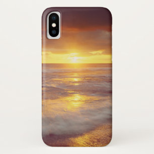 USA, California, San Diego. Sunset Cliffs beach iPhone X Case