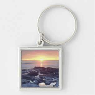 USA, California, San Diego. Sunset Cliffs tide Key Ring