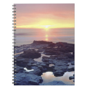 USA, California, San Diego. Sunset Cliffs tide Notebook