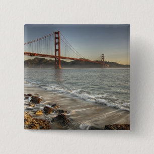 USA, California, San Francisco. A scenic view 15 Cm Square Badge