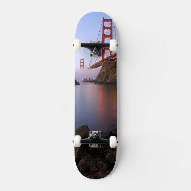 USA, California, San Francisco. Golden Gate Skateboard (Front)