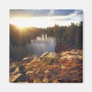 USA, California, Sierra Nevada Mountains. Sunset Magnet