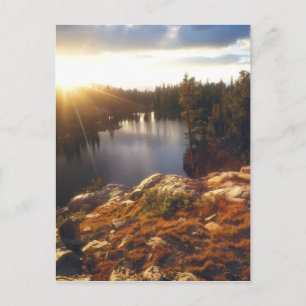 USA, California, Sierra Nevada Mountains. Sunset Postcard