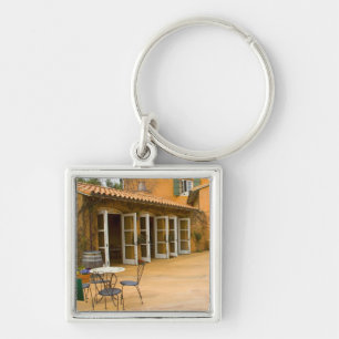 USA, California, Sonoma Valley, Patio at Viansa Key Ring