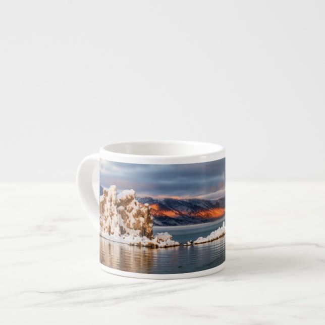 USA, California, Sunrise at Mono Lake Espresso Cup (Front Left)