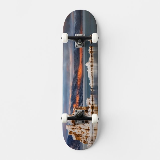 USA, California, Sunrise at Mono Lake Skateboard (Front)