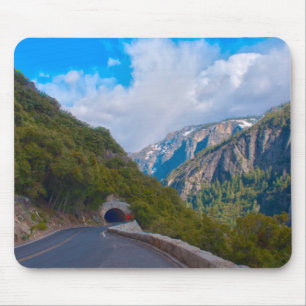 USA, California. Tunnel On The Road To Yosemite Mouse Mat