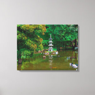 USA, California. View Of A Pond Canvas Print