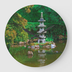 USA, California. View Of A Pond Large Clock